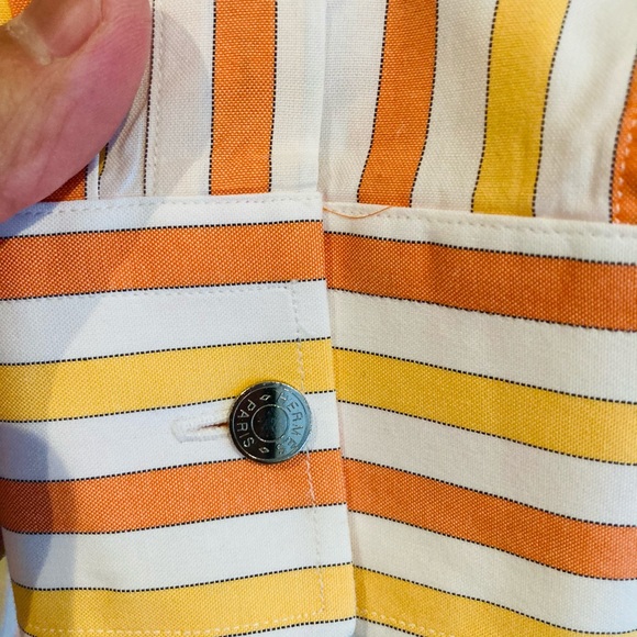 *Authentic* Hermes Dress Shirt Sz 15.5 x 39 - Picture 5 of 12